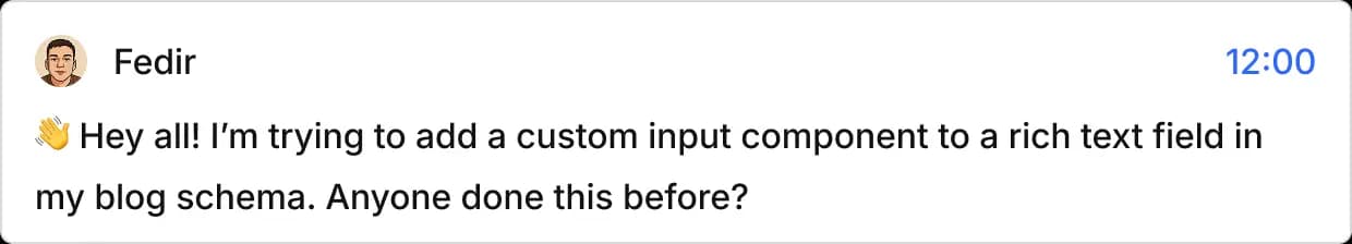 Chat example